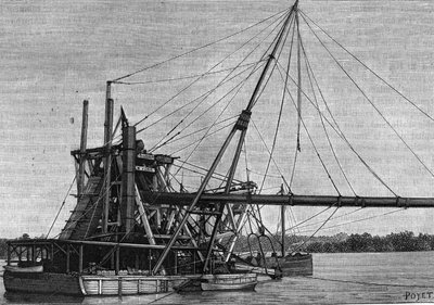 Bouw van het Panamakanaal - Boren van de Panamaisthmus door Unknown artist
