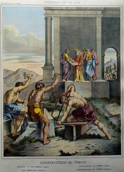 Bouw van de Tempel van Salomo - in 