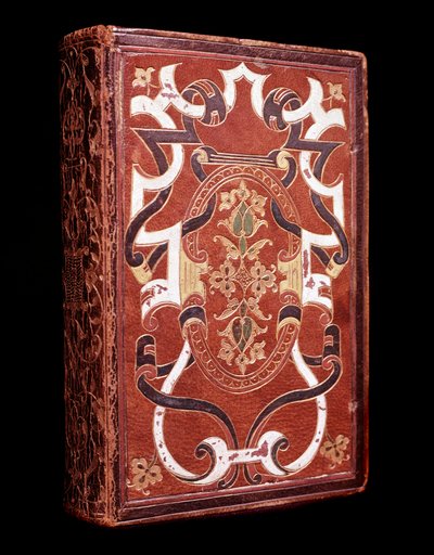 Kopie van de Heilige Bijbel in het Latijn behorend tot Jean Grolier de Servières (1479-1565), schatbewaarder en bibliofiel, met de rode marokijnband (Bijbel met Grolier boekband) Chantilly, Musée Condé door Unknown artist