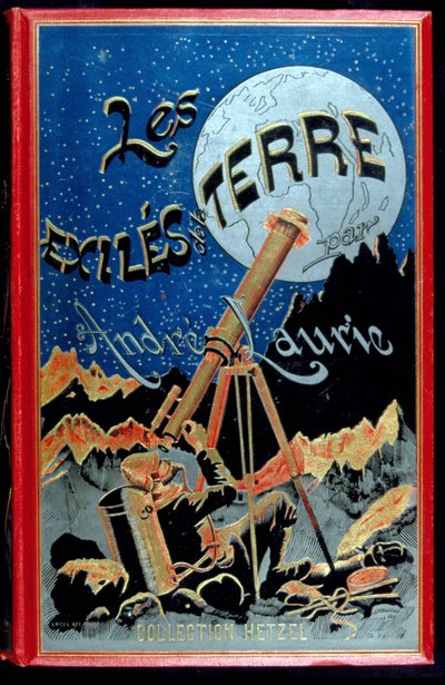 Omslag van het boek "Les éxiles de la terre" door André Laurie, Hetzel door Unknown artist