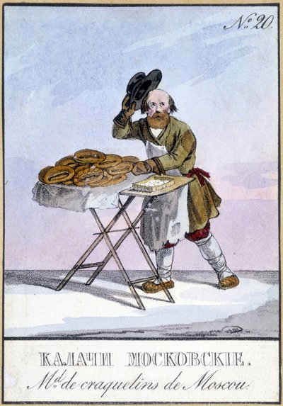 Krakers van Moskou in de 19e eeuw door Unknown artist