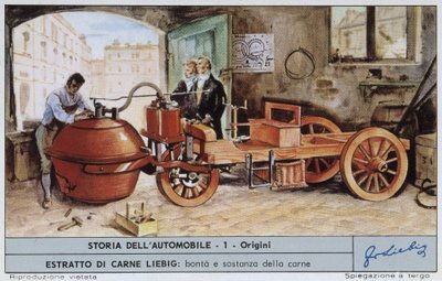 Cugnot Fardier - Chromo. Liebig door Unknown artist