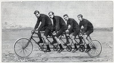 Fietser op een fiets genaamd 