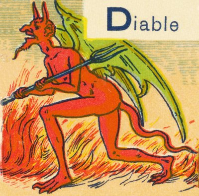 D als Duivel door Unknown artist