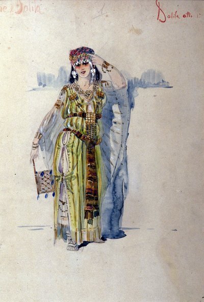 Dalila kostuum voor de eerste akte van de opera 