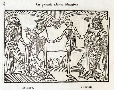 Dans macabre - gravure door Unknown artist
