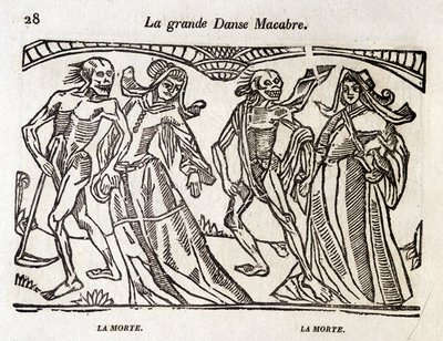 Dans macabre - gravure door Unknown artist