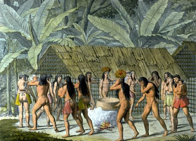 Dans van de Camacans, indianen van Brazilië - in 