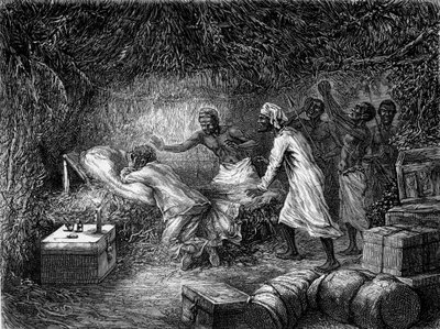 David Livingstone stierf aan dysenterie in het dorp Tchitammbo in 1873 - 