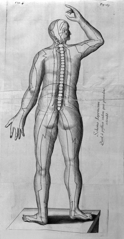De Acupunctura door W. Ten Rhijne. Londen 1683. Eerste westerse tekst over acupunctuur door Unknown artist