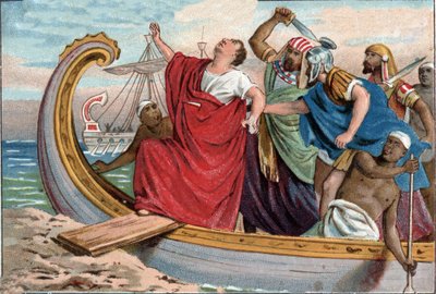 Dood van Pompeius de Grote (Gnaeus Pompeius Magnus). door Unknown artist