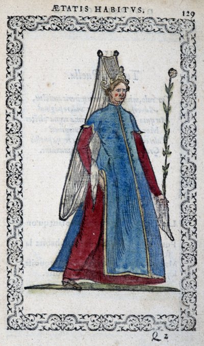 Demoiselle de Turk - in "Habits et effigies" door Jean Sulperius door Unknown artist
