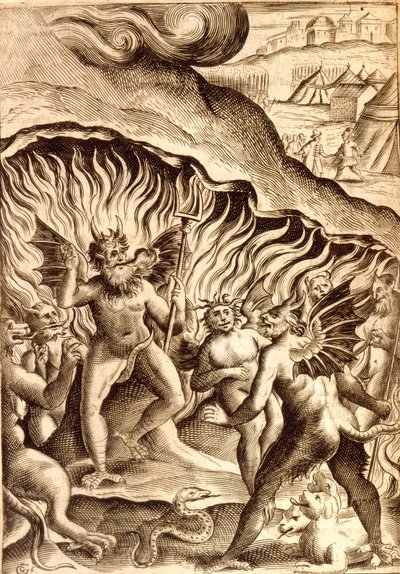 Beschrijving van de hel naar een 17e-eeuws werk door Unknown artist