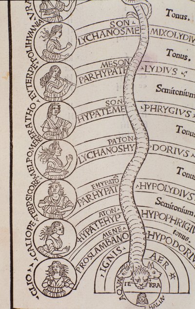 Detail van een pagina uit Franchino Gaffurio