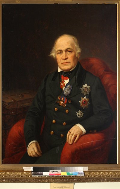 Portret van graaf Dmitry Nikolayevich Bludov (1785-1864) door Unknown artist
