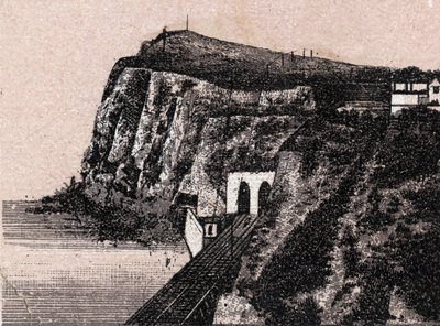 Dover, Engeland: uitzicht op de Shakespeare Cliff door Unknown artist