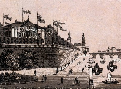 Dresden, Duitsland: uitzicht op het Belvedere door Unknown artist