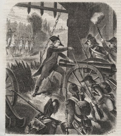 ENGELSE REVOLUTIE. Heroïsche daad van Desilles - Franse Revolutie: de zaak van Nancy. Op 31 augustus 1790 lanceerde de markies de Bouillé (François Claude Amour du Chariol, markies de Bouillé) (1739-1800) een repressie tegen de soldaten van het garnizoen v door Unknown artist