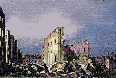 Aardbeving in Lissabon op 1 november door Unknown artist