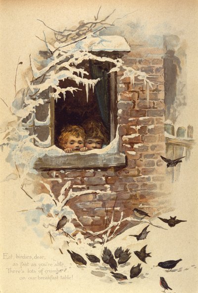 Eet vogeltjes lief zo snel als je kunt, ca. 1895 door Unknown