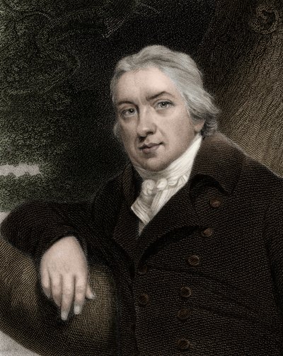 Edward Jenner 1749-1823 - gravure - 19e eeuw door Unknown artist