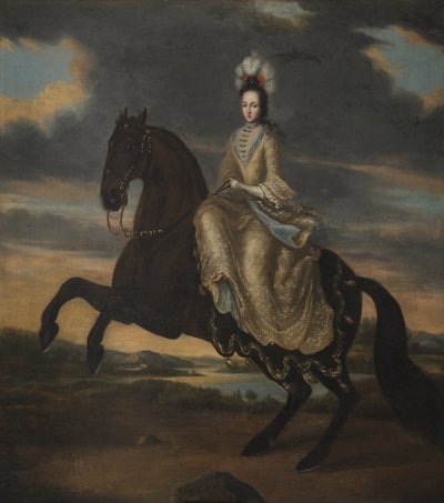 Portret van hertogin Hedvig Sophia van Holstein-Gottorp, koningin van Zweden door Unknown artist