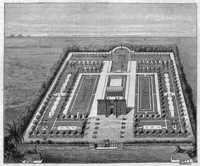 Egyptische tuin in de tijd van de farao