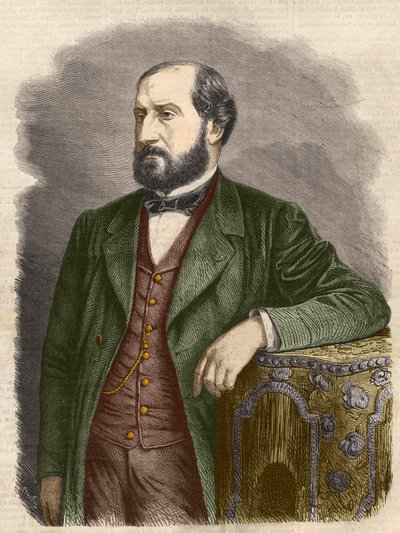 Emile Augier, Franse toneelschrijver (1820 - 1889) door Unknown artist