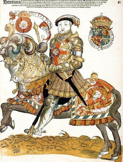 Engelse koning Hendrik VIII te paard, kunstenaar onbekend, Rijksmuseum, Amsterdam door Unknown artist