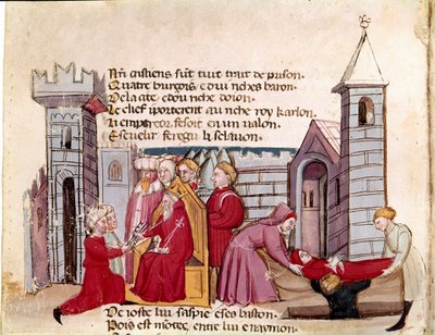 Ingang van Spanje (miniatuur) door Unknown artist