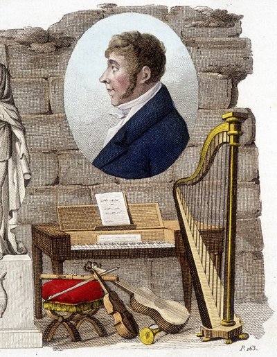 Etienne Mehul, Franse componist en organist (1763-1817) door Unknown artist