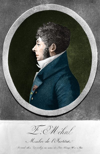 Etienne Mehul, Franse componist en organist (1763-1817). door Unknown artist