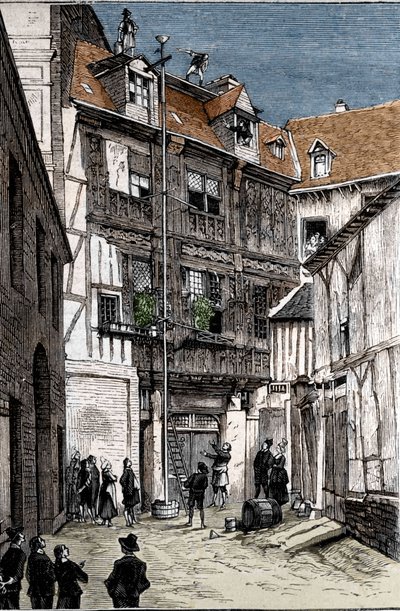 Ervaring van de waterbarometer, uitgevoerd in Rouen door Pete en Blaise Pascal. door Unknown artist