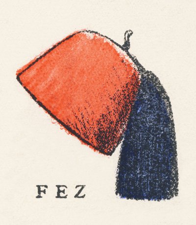 F: fez door Unknown artist