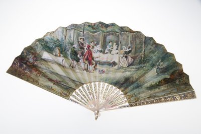 Waaier, ca. 1870 door Unknown artist