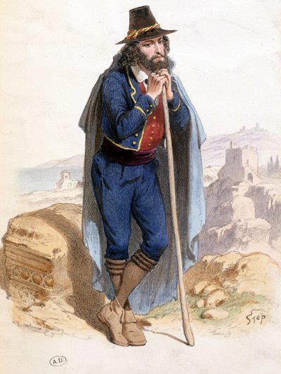 Boer in de buurt van Rome door Unknown artist
