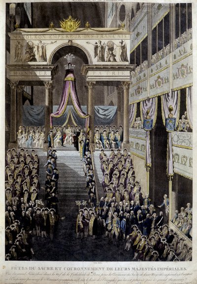 Feest van de kroning en kroning van hun keizerlijke majesteiten in 1804 door Unknown artist