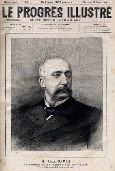 Felix Faure, president van de Franse Republiek door Unknown artist