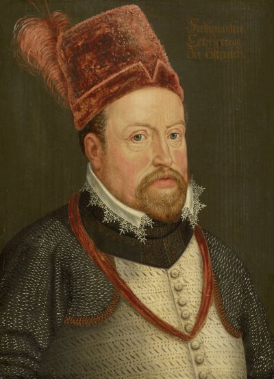 Portret van Ferdinand II, aartshertog van Oostenrijk door Unknown artist