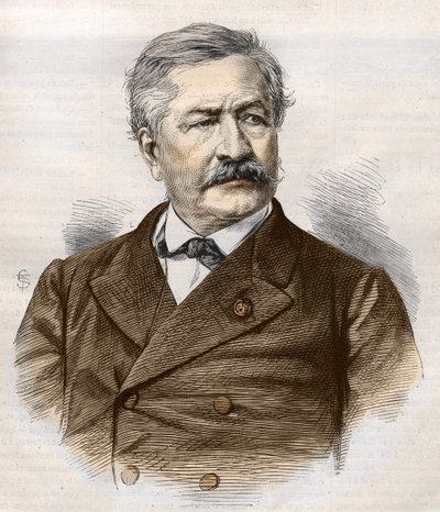 Ferdinand de Lesseps (1805 - 1894), gravure, Bianchetti collectie door Unknown artist