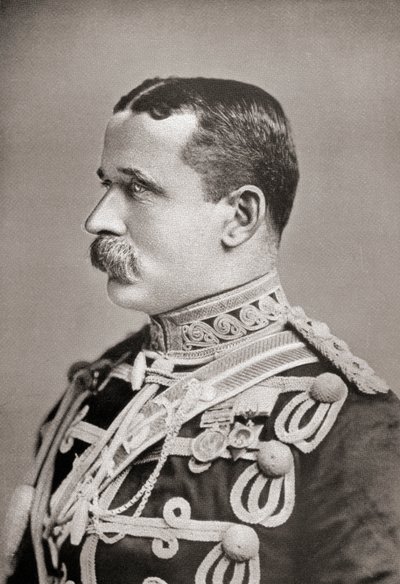 Veldmaarschalk John Denton Pinkstone French, uit het boek Zuid-Afrika en de Transvaaloorlog door Louis Creswicke, uitgegeven 1900 door Unknown