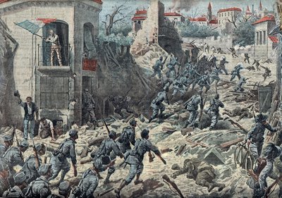 Eerste Wereldoorlog: de Slag om Gorizia (Goritz) op 9 en 10 augustus door Unknown Artist