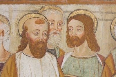 Voetwassing (detail) door Unknown