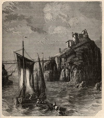 Fort de Bertheaume - Plougonvelin - Finistere - gravure in 