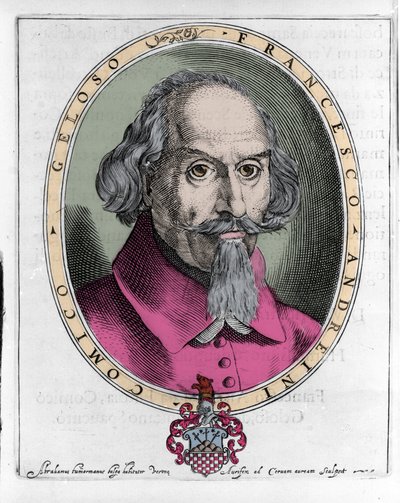 Francesco Andreini (circa 1548-1624) Italiaanse acteur en toneelschrijver van de Commedia dell
