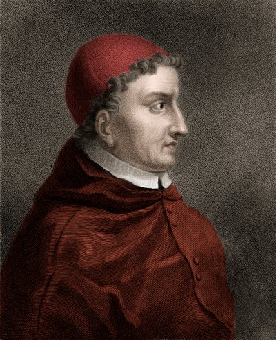 Francisco Jimenez de Cisneros (Gonzalo Jimenez de Cisneros) (1436-1517) kardinaal, religieus hervormer en Spaanse staatsman - Gravure uit de 19e eeuw door Unknown artist