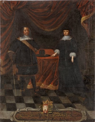 Frederik III van Holstein-Gottorp en Marie Elisabeth van Saksen door Unknown artist
