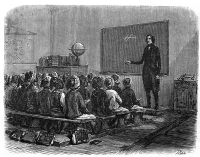 Franse school in Algerije in 1840. door Unknown artist