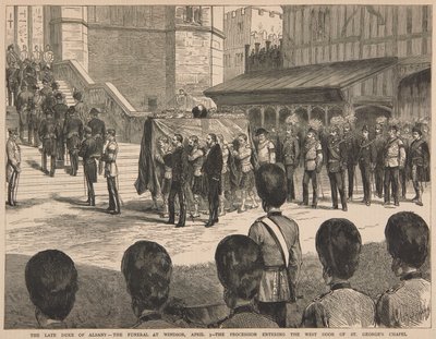 Begrafenis van de hertog van Albany door Unknown artist