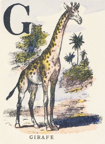 G: giraffe door Unknown artist